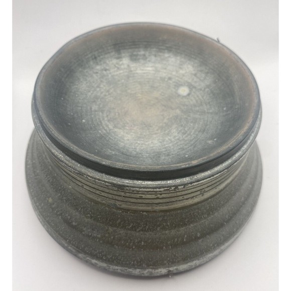 Vintage Music Box Aluminum Metal Powder Trinket Vanity Floral Top Used - Picture 4 of 13